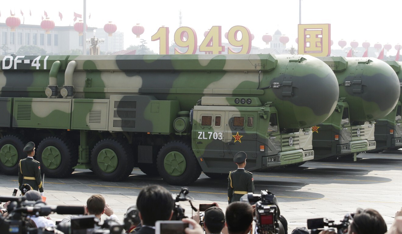 The DF-41 is a land-based intercontinental ballistic missile. Photo: Reuters
