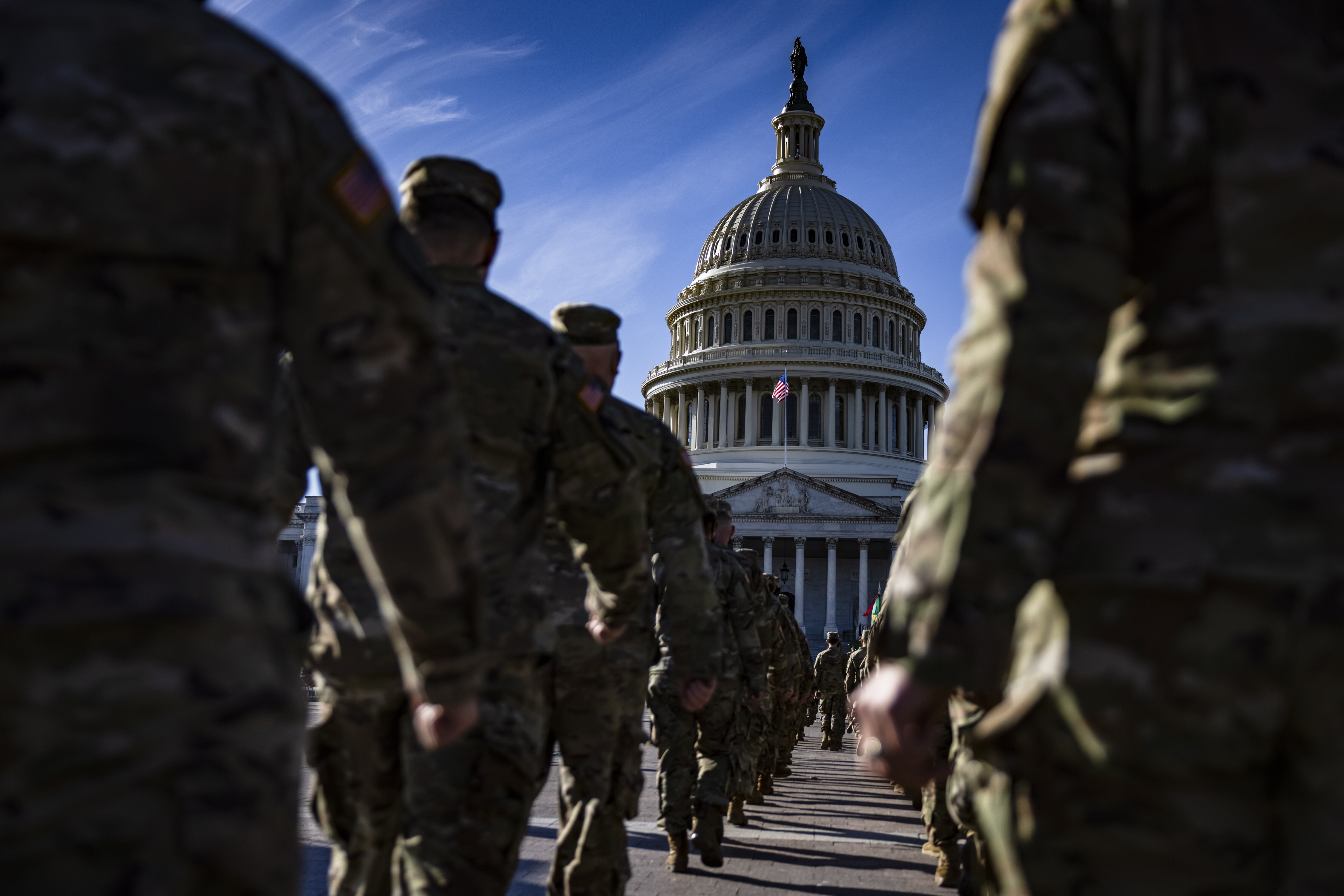 National Guard troops were expected to stay in Washington until mid-March. Photo: EPA