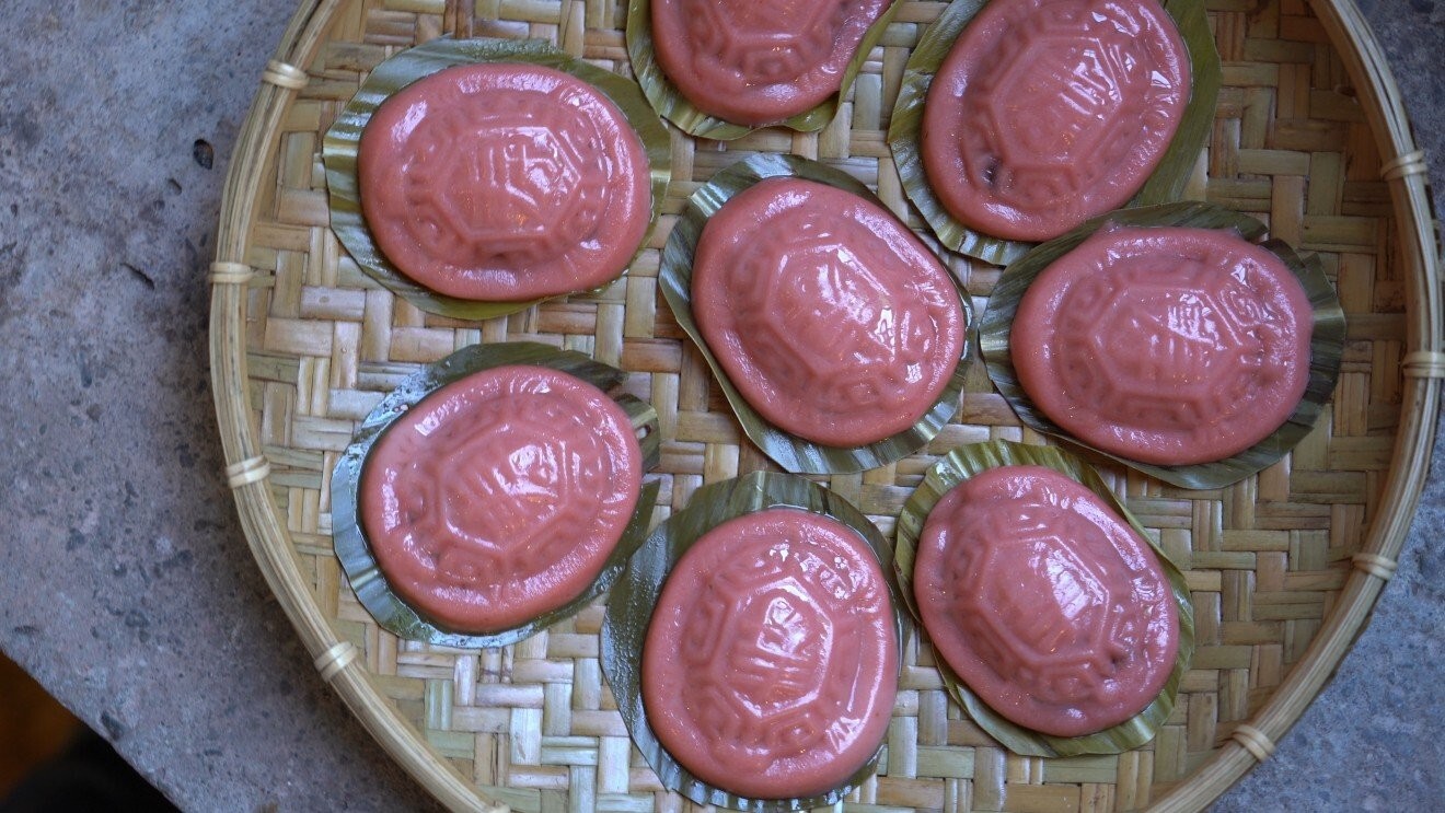 Sweet kueh pressed in the shape of a tortoise. Photo: Goldthread