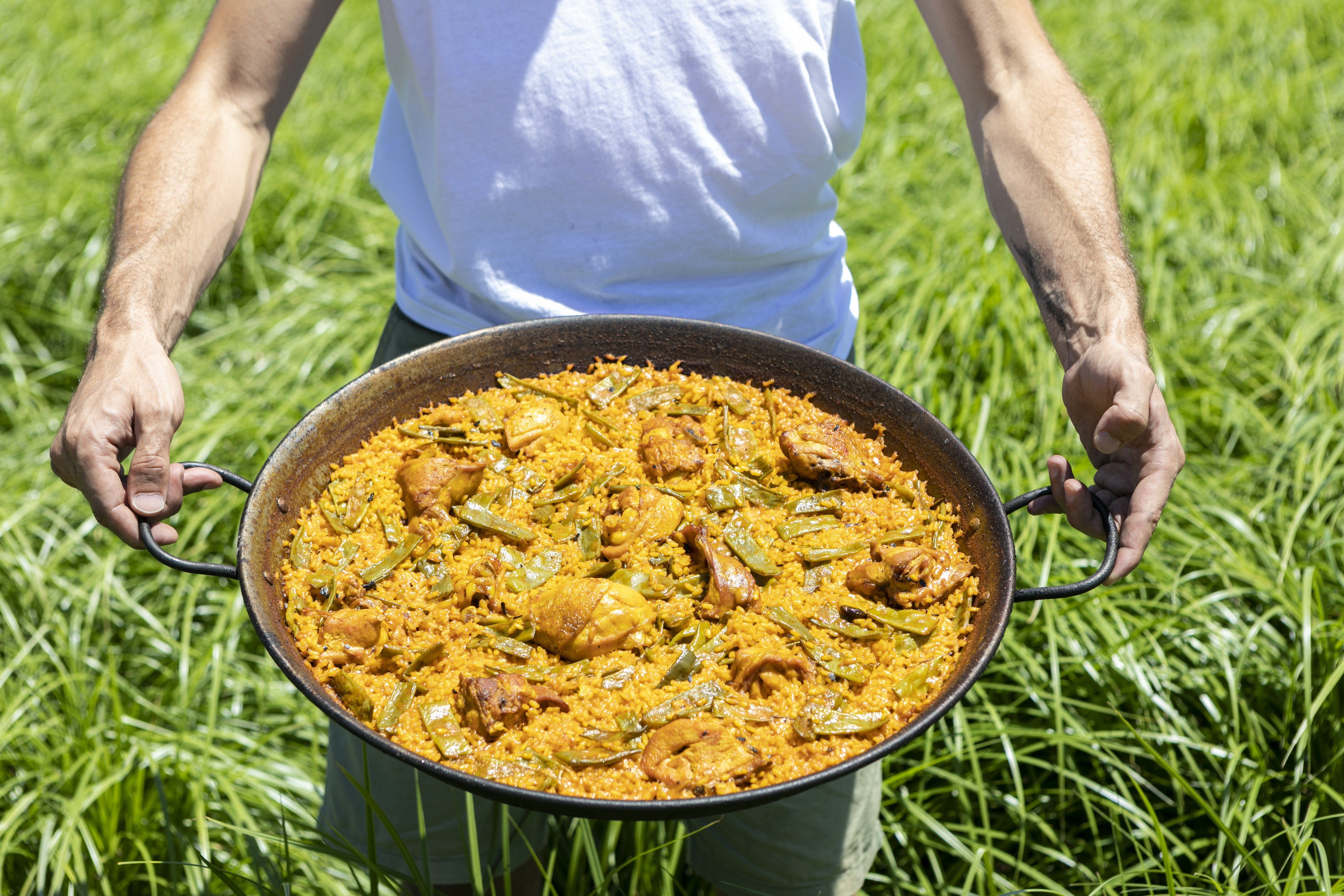 Traditional Valenciana paella. The dish flourished in Spain’s Valencia region where the conditions are ideal to grow rice. But the origins of paella date back centuries in Spain to the arrival of the Moors from North Africa. Photo: Visit Valencia