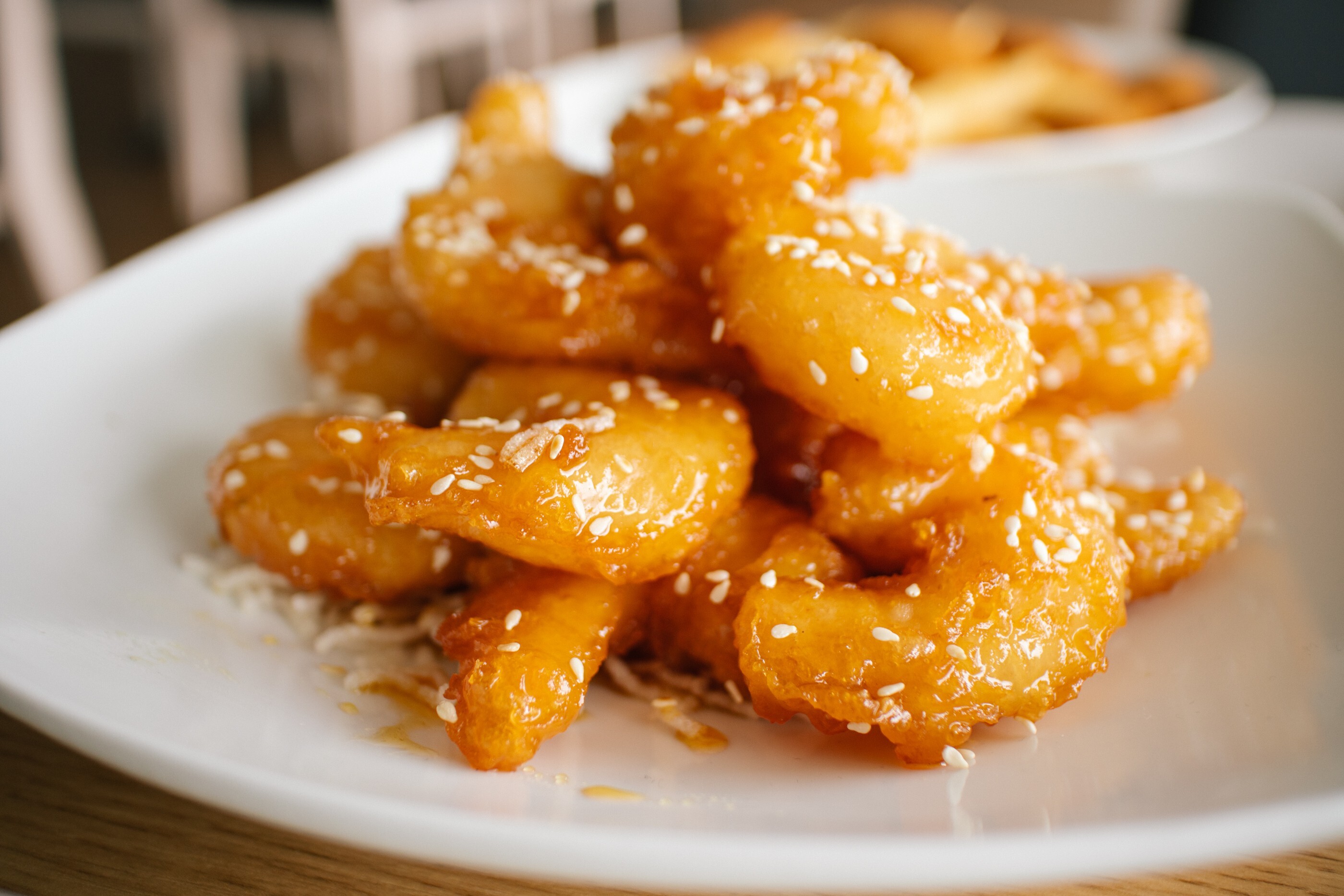 Honey chicken at Chinese restaurant Raymond’s in Malua Bay, New South Wales, Australia, which is featured in the new ABC TV series Chopsticks or Fork? Photo: Lin Jie Kong / ABC