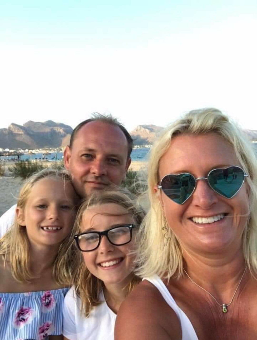 Amanda Schofield on a family holiday in Lanzarote in 2018. She was diagnosed with brain cancer in 2020.