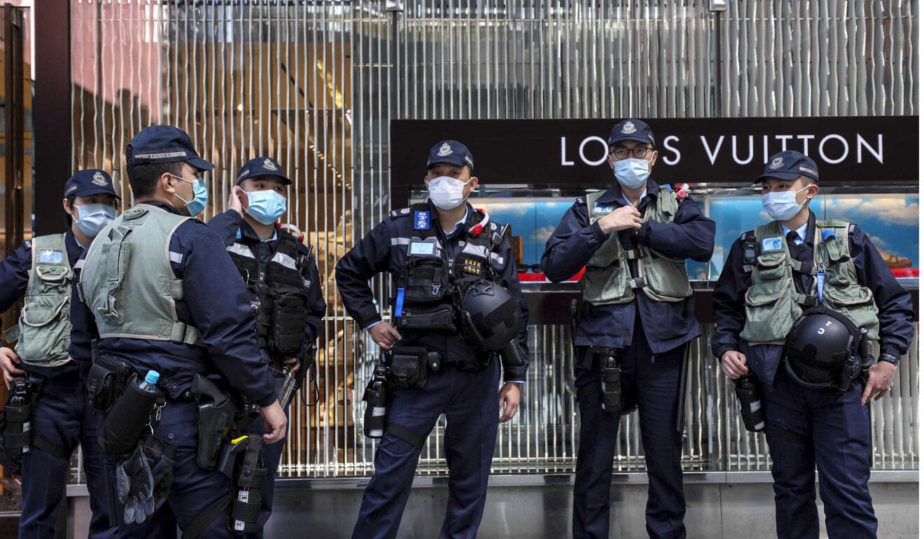Police officers were the main target of doxxing. Photo: Xiaomei Chen
