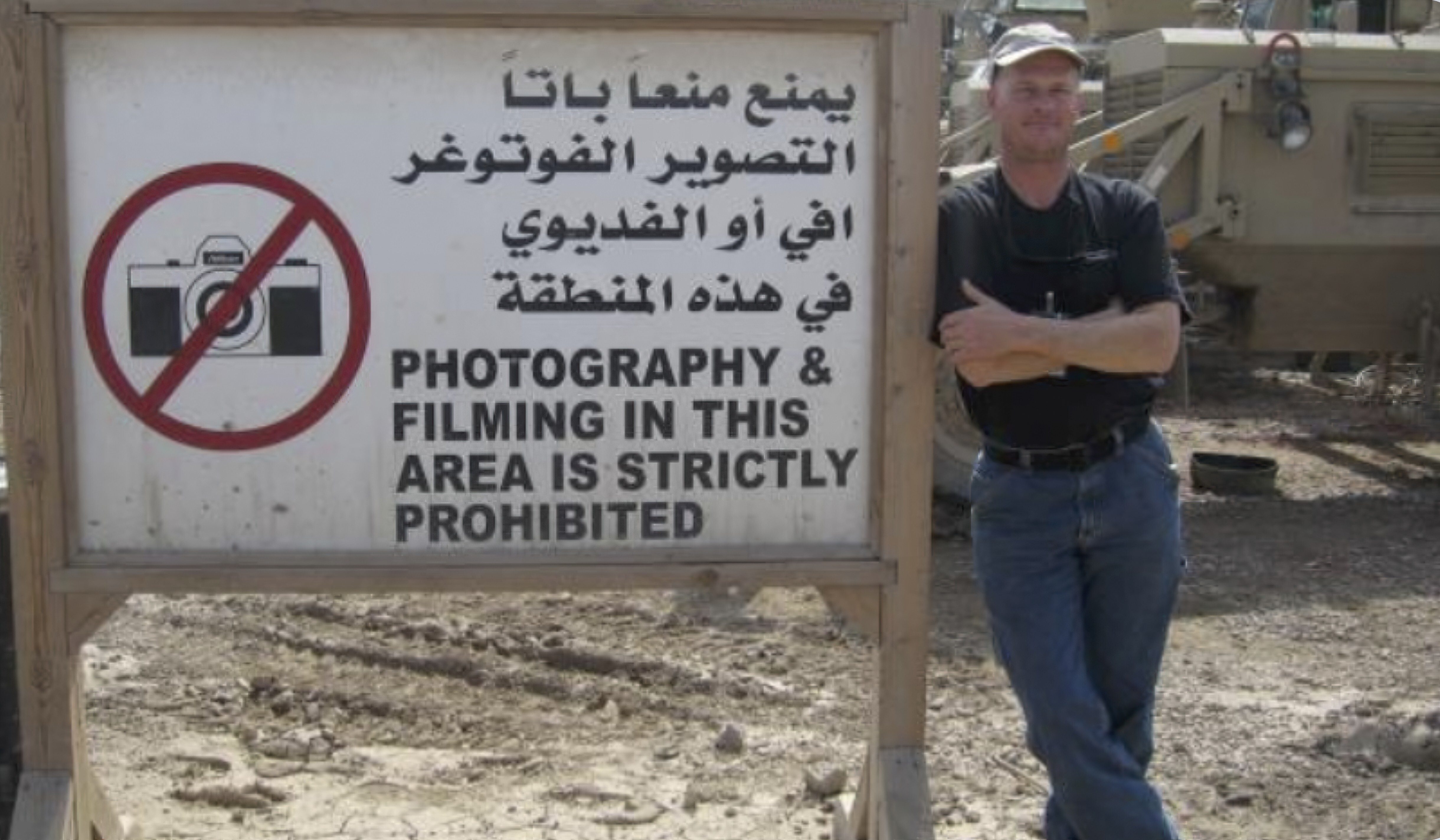 Mark Frerichs, a contractor from Illinois, poses in Iraq in a photo obtained from Twitter. Frerichs was abducted in Afghanistan in January 2020. Photo: Twitter via AP