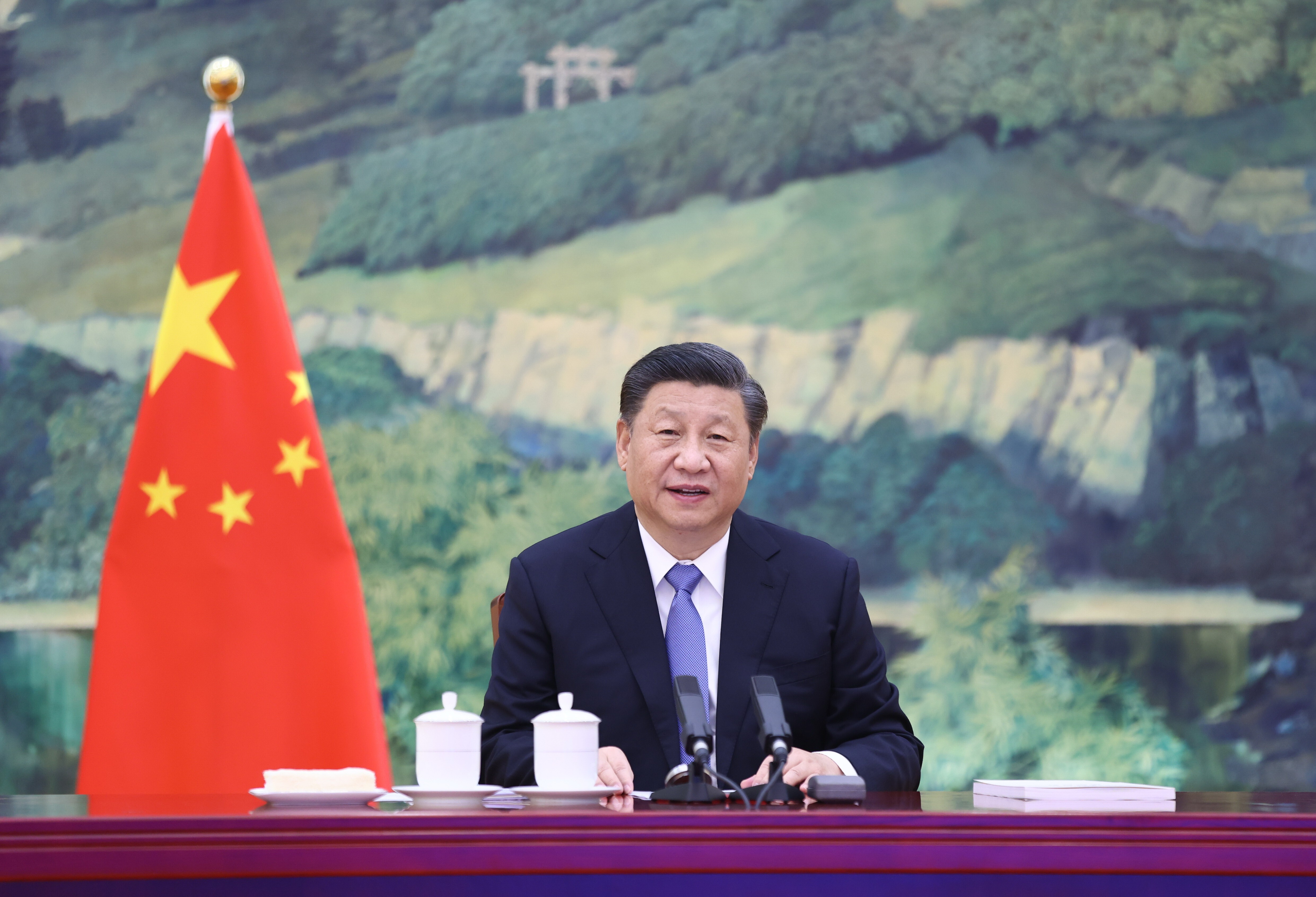 Xi Jinping made the remarks at a Politburo meeting on Monday. Photo: Xinhua
