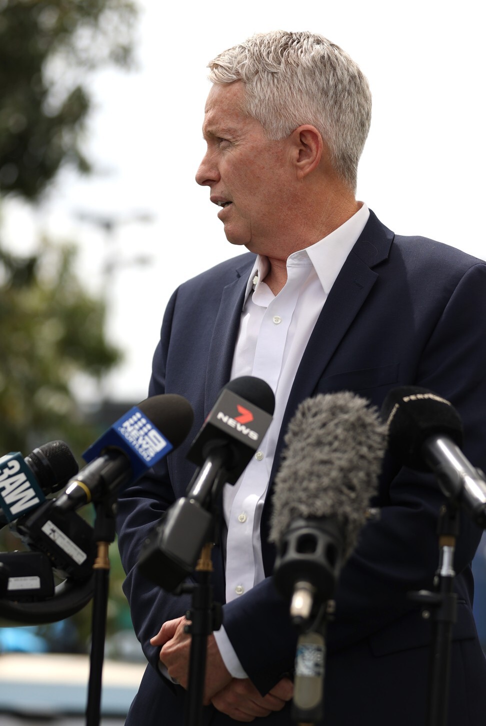 Craig Tiley, CEO of Tennis Australia, speaks to media during a press conference. Photo: Reuters