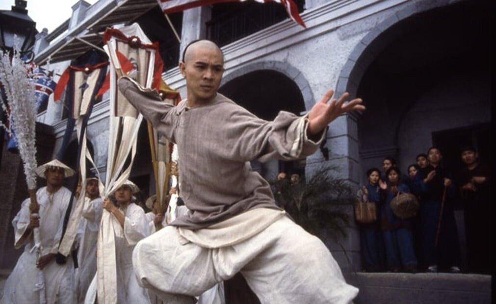 Jet Li as Wong Fei-hung in Once Upon a Time in China 2 (1992), directed by Tsui Hark.