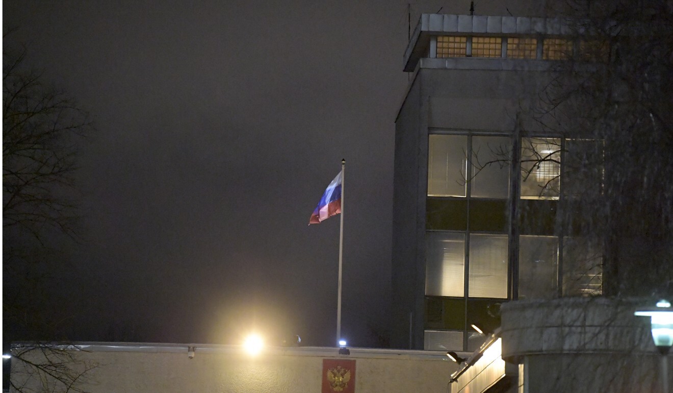 The Russian embassy in Stockholm, Sweden. Photo: EPA