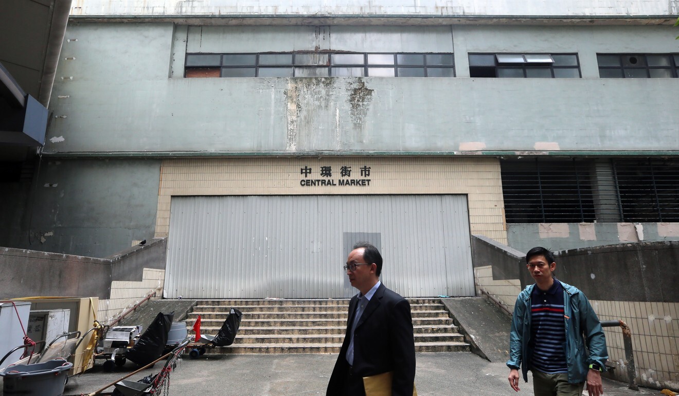 The Central Market will be revitalised by Urban Renewal Authority for public use. Photo: SCMP