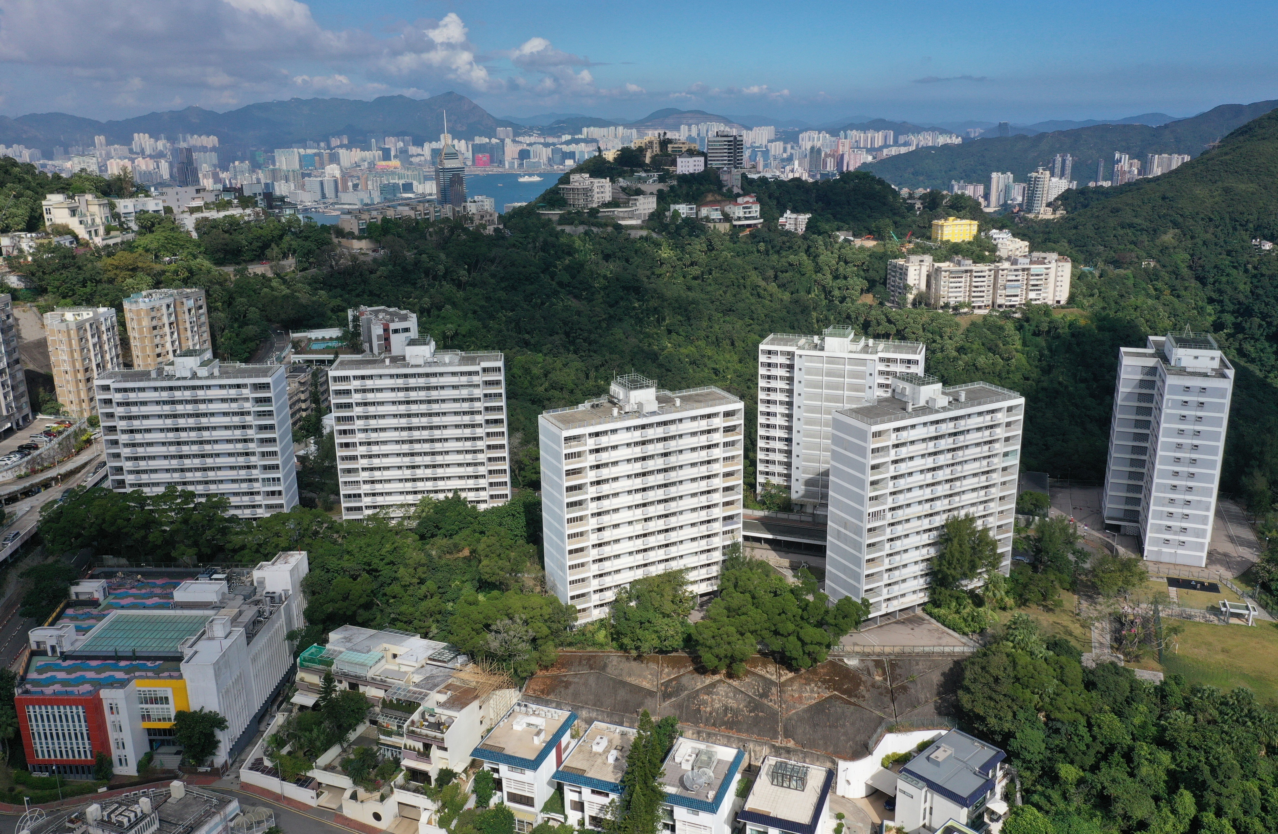 The government-owned Quarters Premises on Mansfield Road, The Peak. Photo: Winson Wong