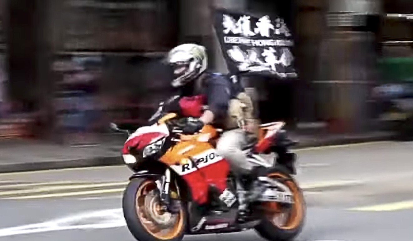 Carrie Lam declined to comment on no jury being used in the national security law trial of a man who rode a motorcycle into a group of police. Photo: Cable TV