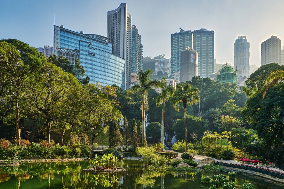 One could be forgiven for mistaking Hong Kong Park for part of a private commercial development. Photo: Getty Images
