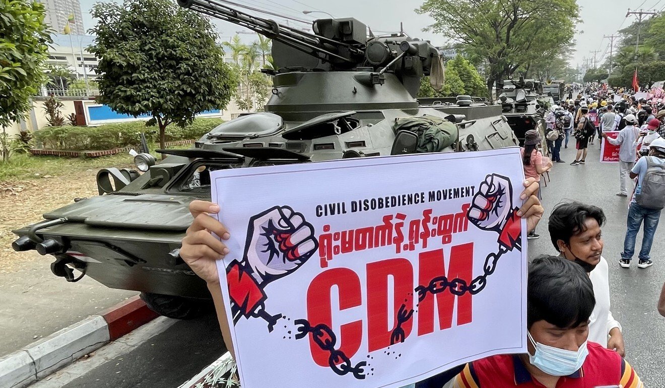 At least 400 people have been detained since the coup. Photo: Kyodo