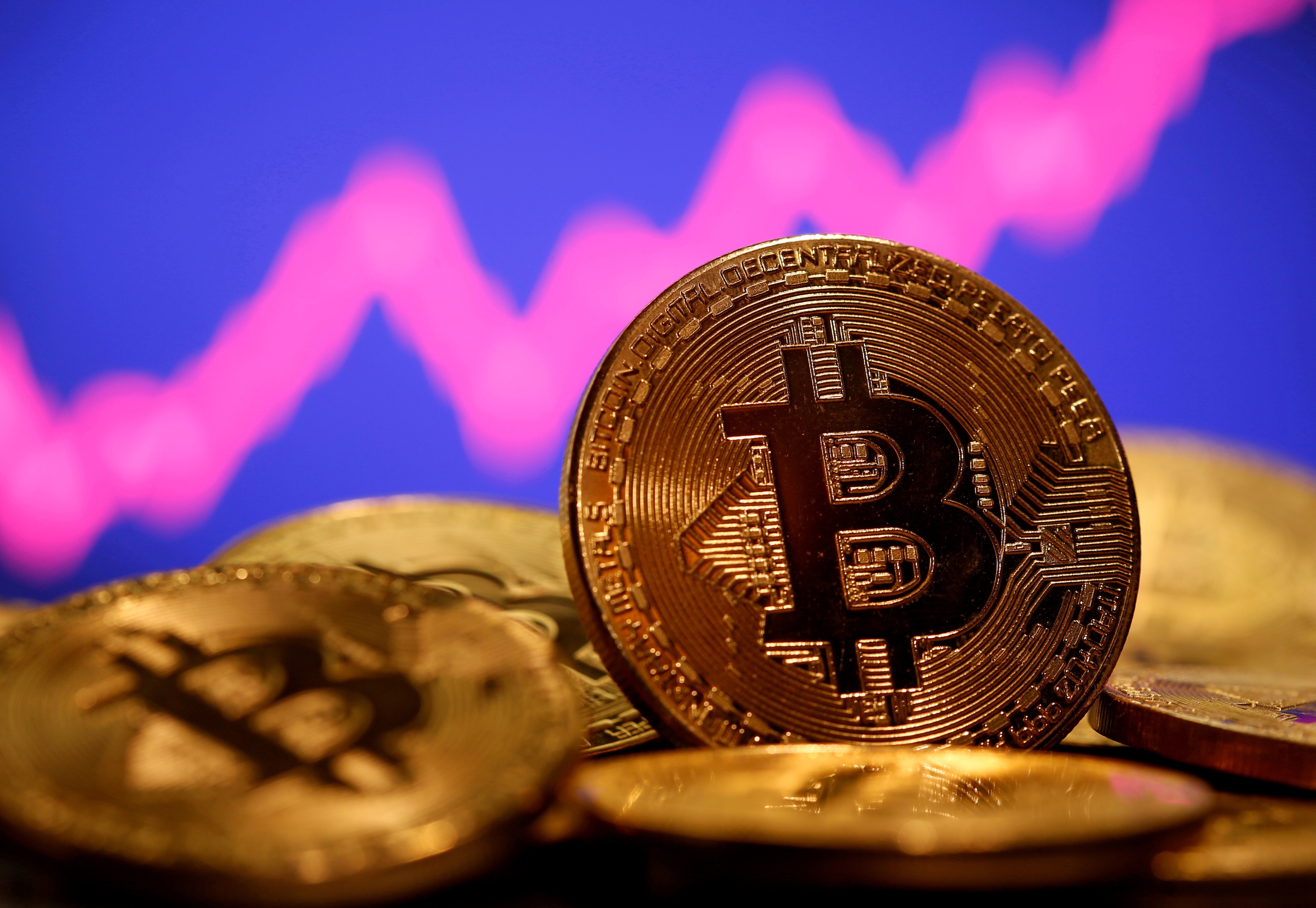 The price of bitcoin has soared to over US$50,000. Photo: Reuters