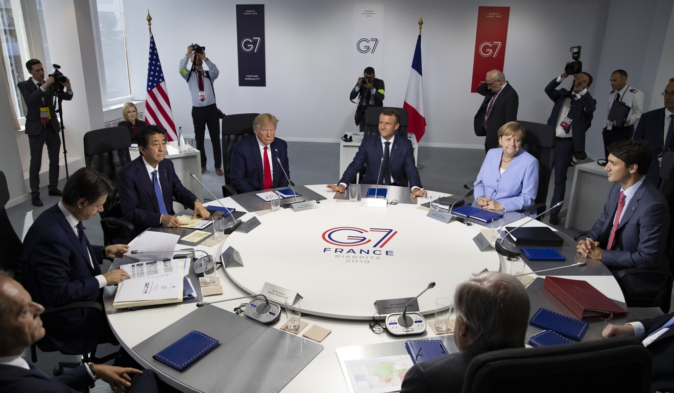 The 2019 G7 meeting in Biarritz, southwestern France. File photo: AP