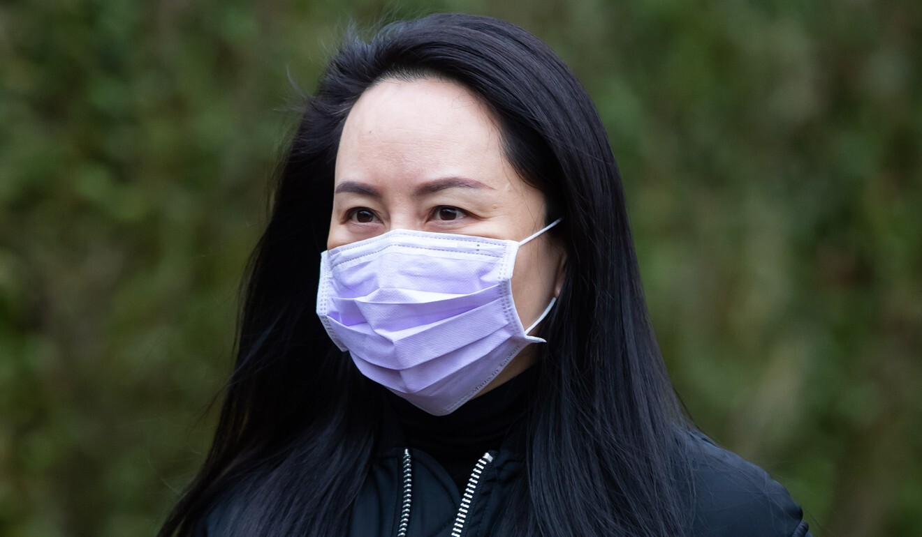 Meng Wanzhou, chief financial officer of Huawei Technologies, leaves her Vancouver home to attend a court hearing onJanuary 29. Photo: Bloomberg