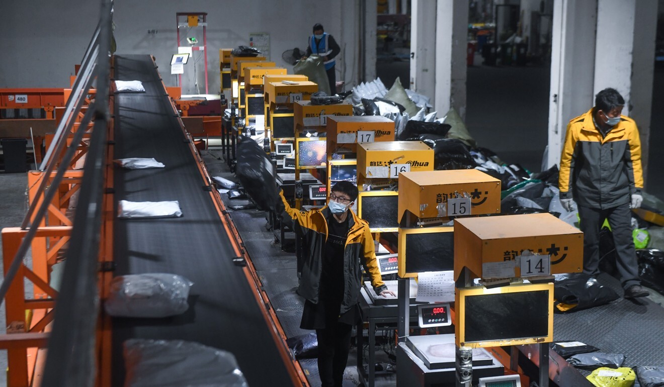 Research firm eMarketer expects 52.1 per cent of China’s total retail sales to come from e-commerce transactions in 2021. Photo: Xinhua