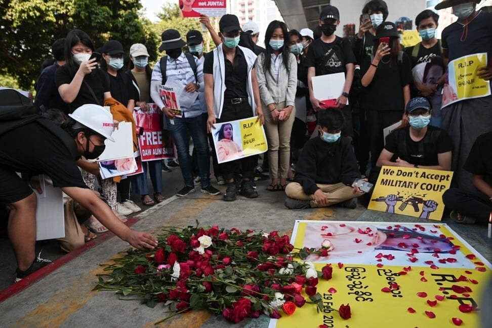 Two Killed In Myanmar Anti-coup Protest Shooting | South China Morning Post