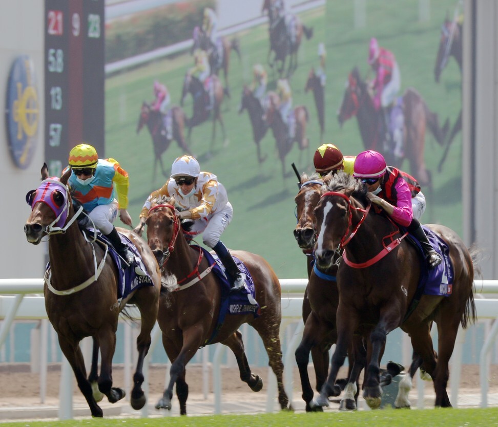 Joao Moreira lifts Waikuku to victory.