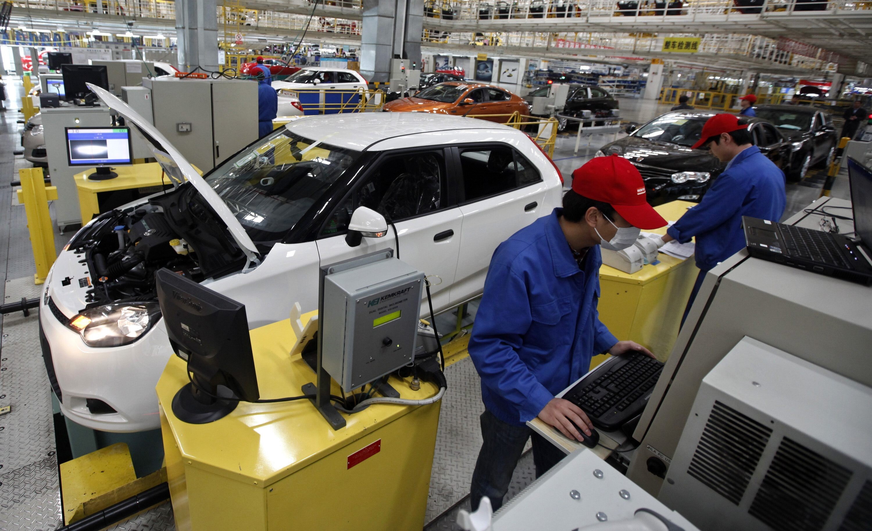 The SAIC Motor factory in Shanghai. Photo: Reuters