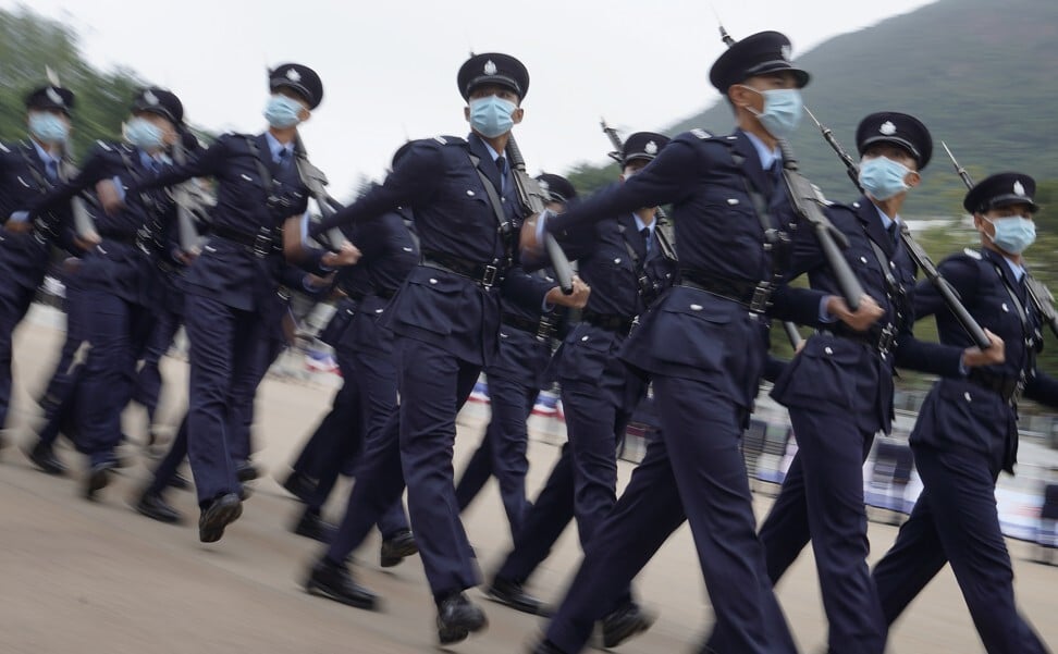 Hong Kong police will stick with traditional British foot drills, chief ...