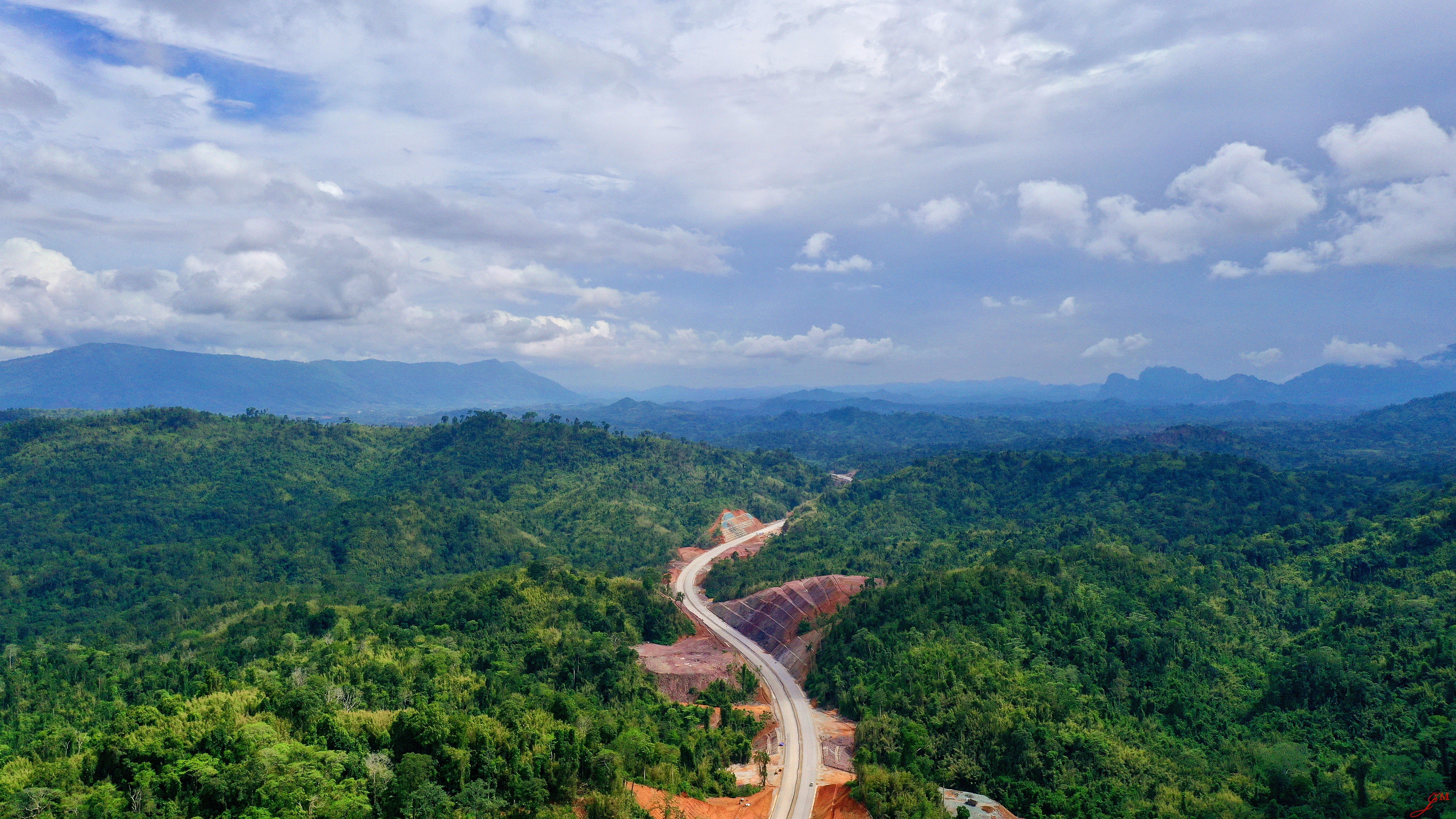 Laos’ mountainous terrain posed challenges in building the rail link. Photo: Xinhua
