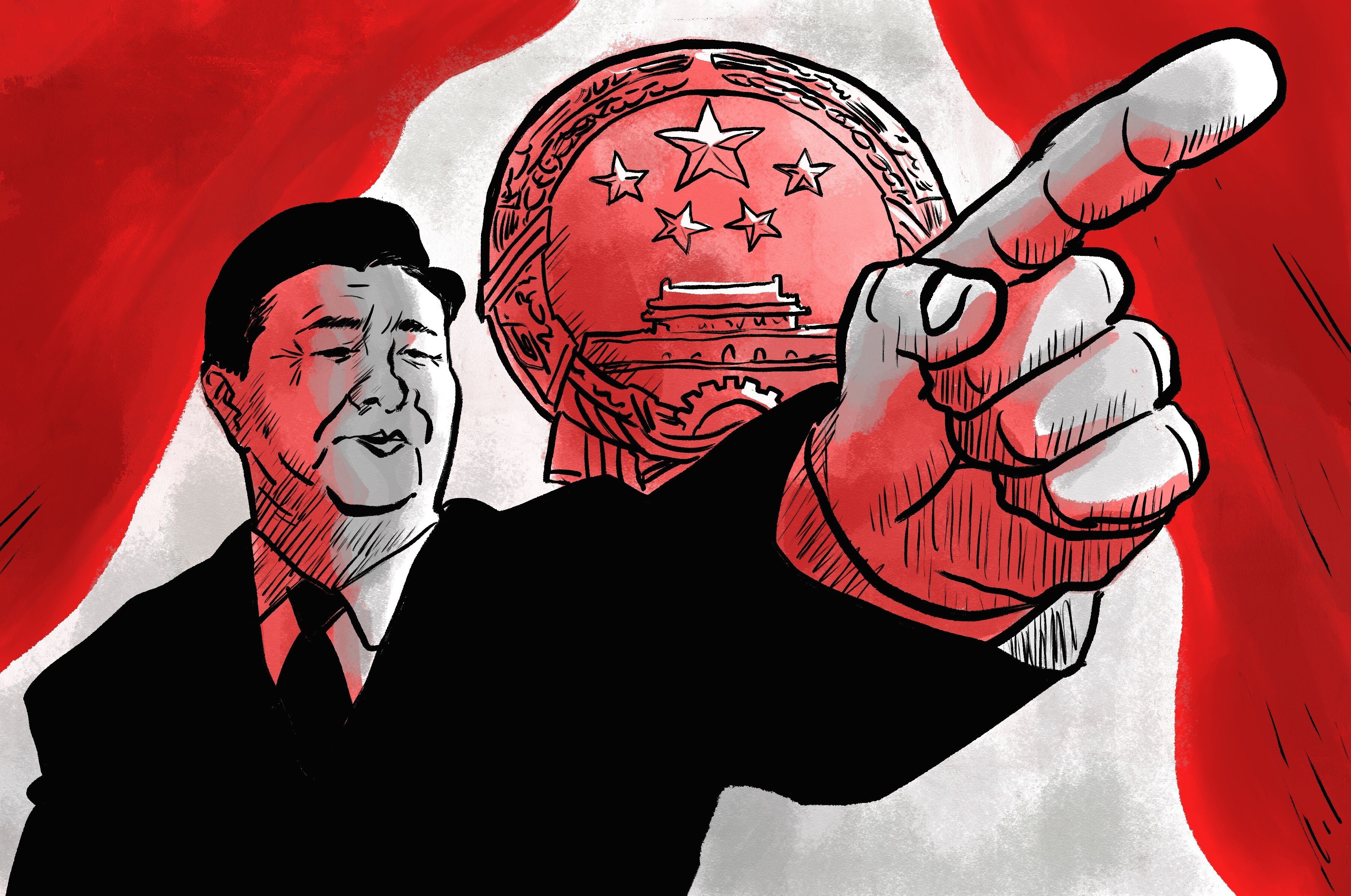 Next month’s major political set piece will take on special significance this year as it coincides with the Communist Party’s centenary. Illustration: Brian Wong