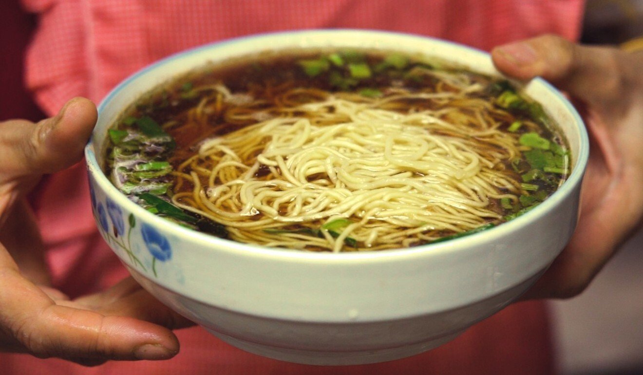 A bowl of cooked pot-lid noodles. Photo: Goldthread