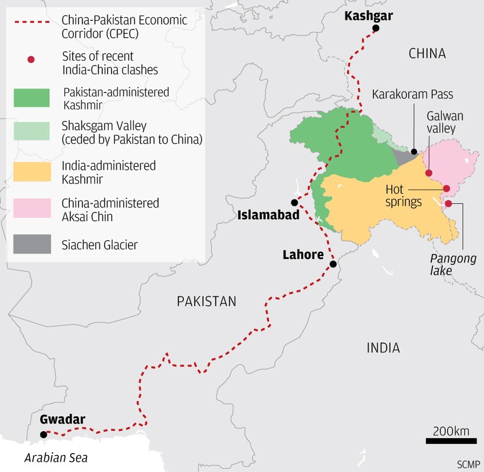 The China-Pakistan Economic Corridor. Image: SCMP