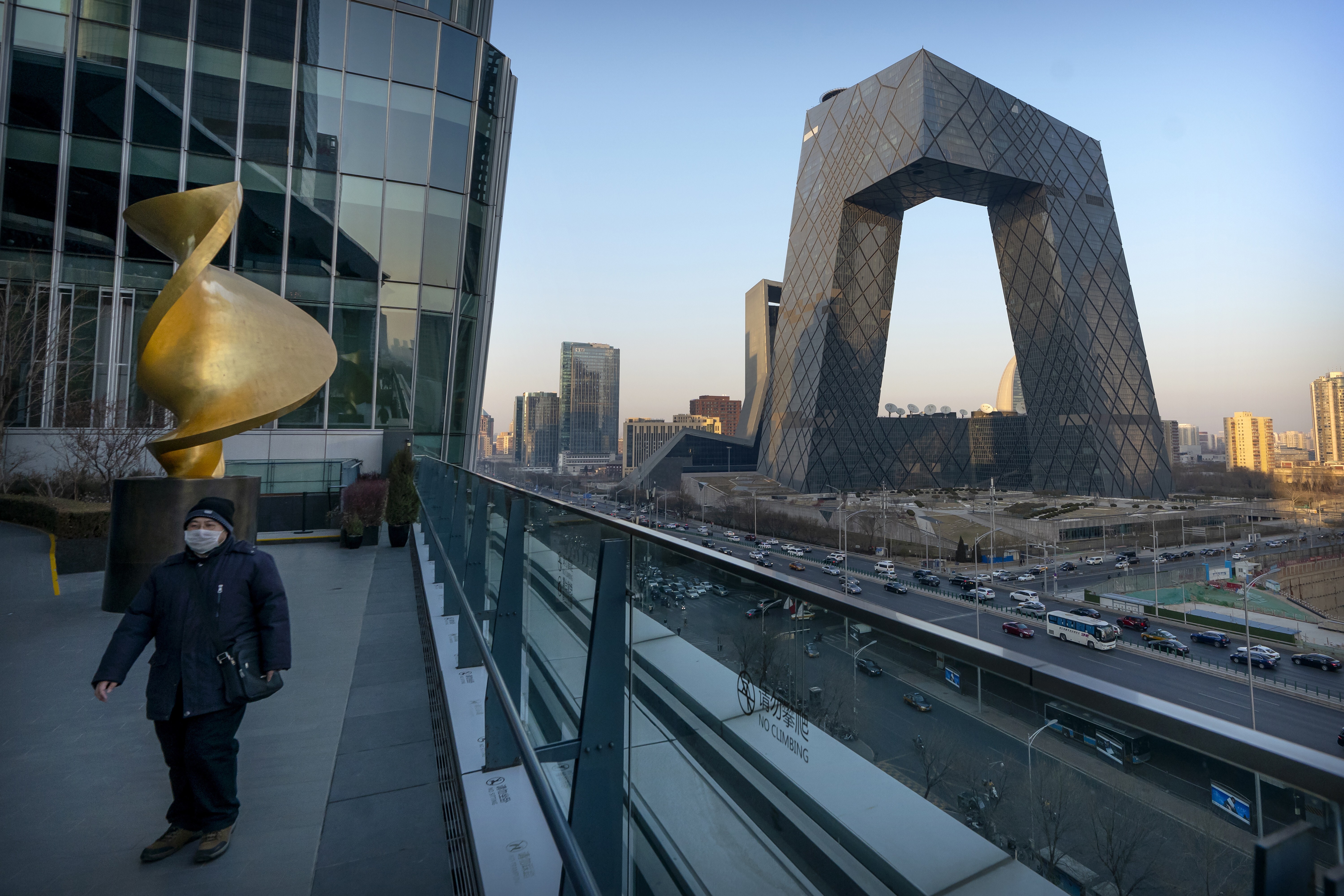 CCTV’s headquarters in Beijing is home to the Chinese state-run television network CCTV and its overseas arm CGTN. Photo: AP
