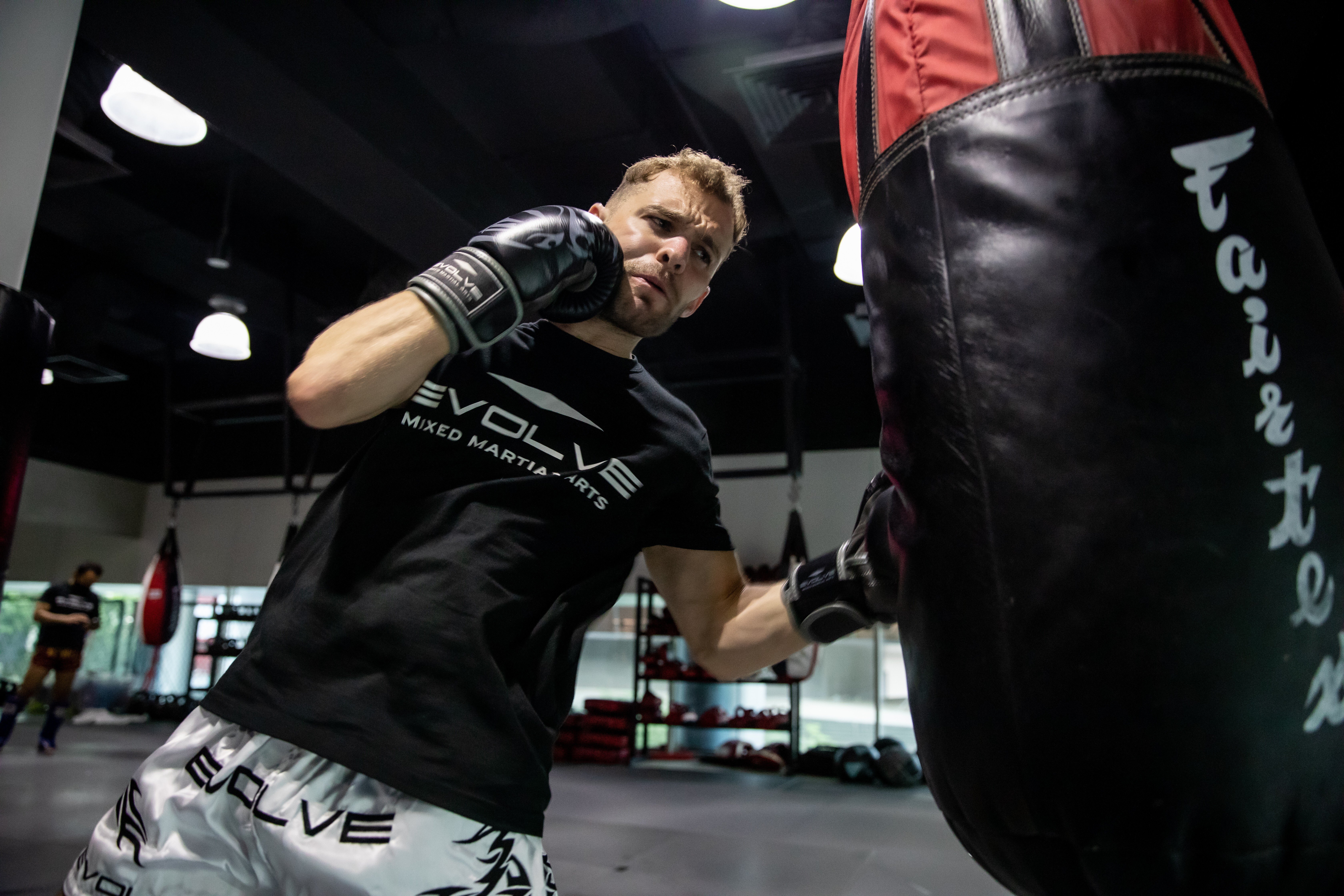 English martial artist Dan McGowan is the first non-Thai Muay Thai trainer at Evolve MMA, Singapore. Photo: Evolve MMA