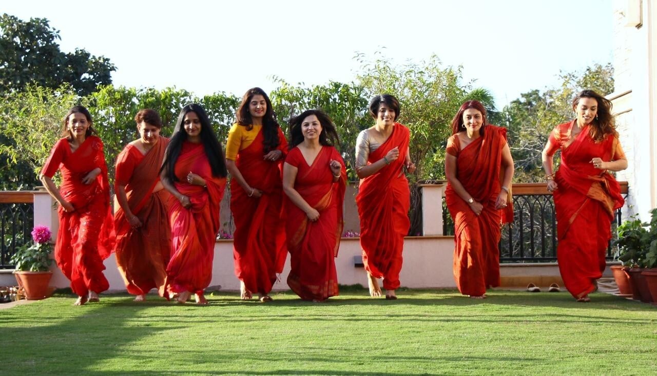 The Sari Run in Chandigarh. Photo: Seema Sharma