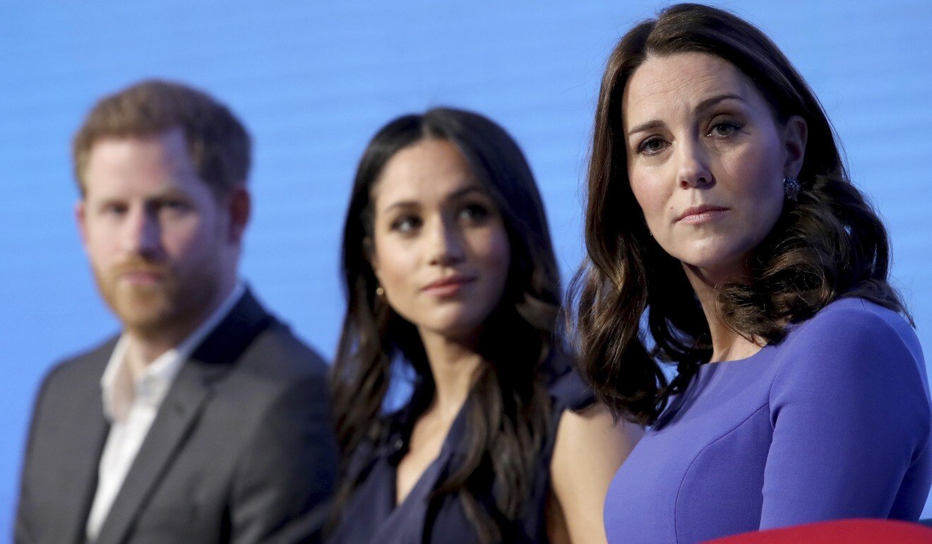 Harry, Meghan and Kate pictured at an event in 2018. Meghan was the subject of numerous unfavourable media comparisons with her sister-in-law. Photo: AP