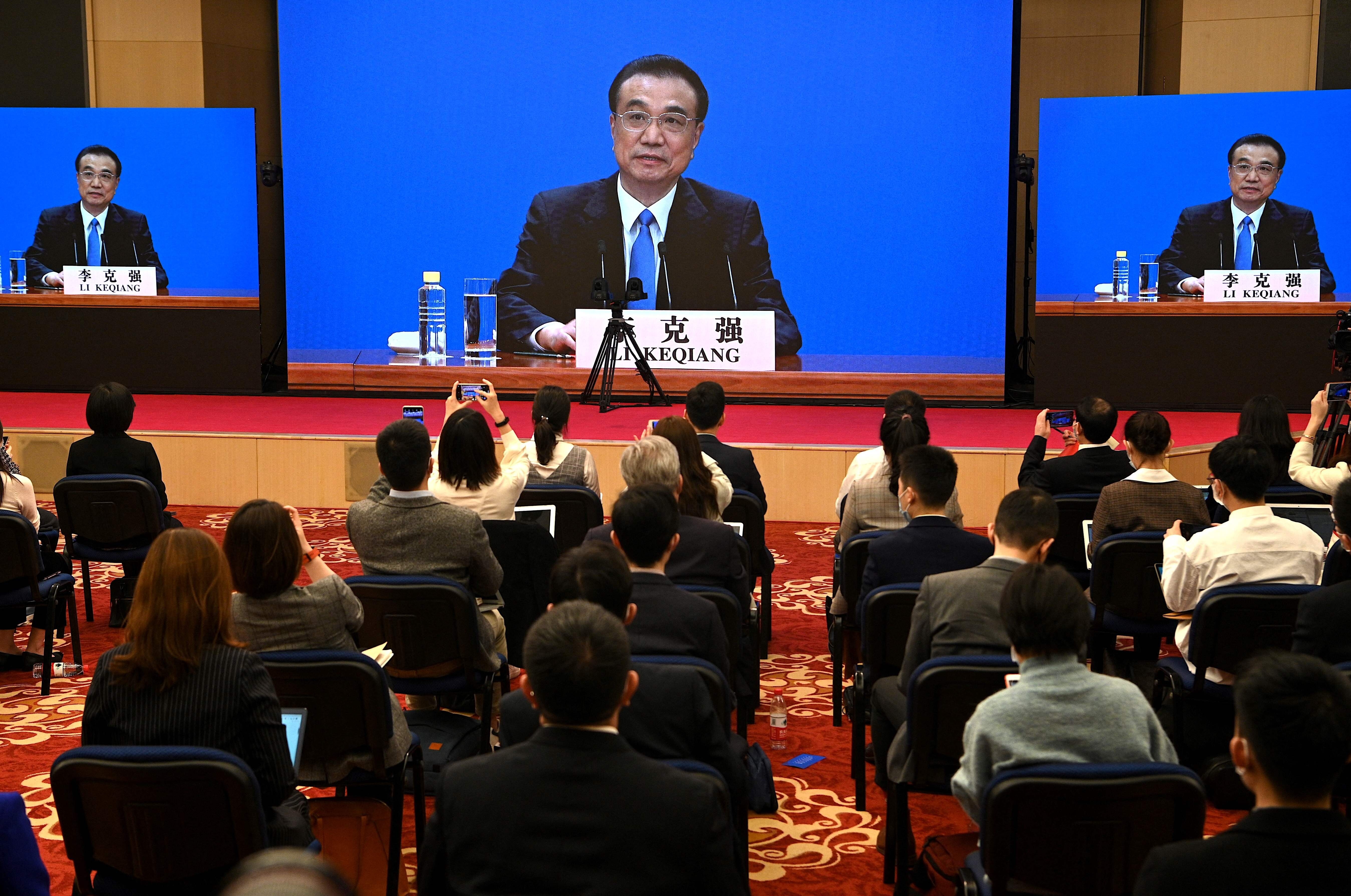 Chinese Premier Li Keqiang says a growth rate of above 6 per cent leaves room for ‘considerable uncertainty’ involving the economic rebound in China. Photo: AFP