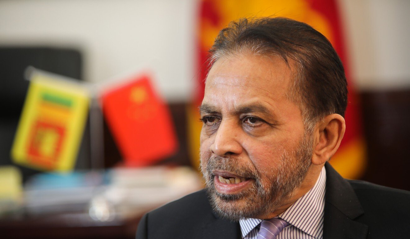 Sri Lanka’s ambassador to China Palitha Kohona denies his country is falling into a debt trap. Photo: Simon Song