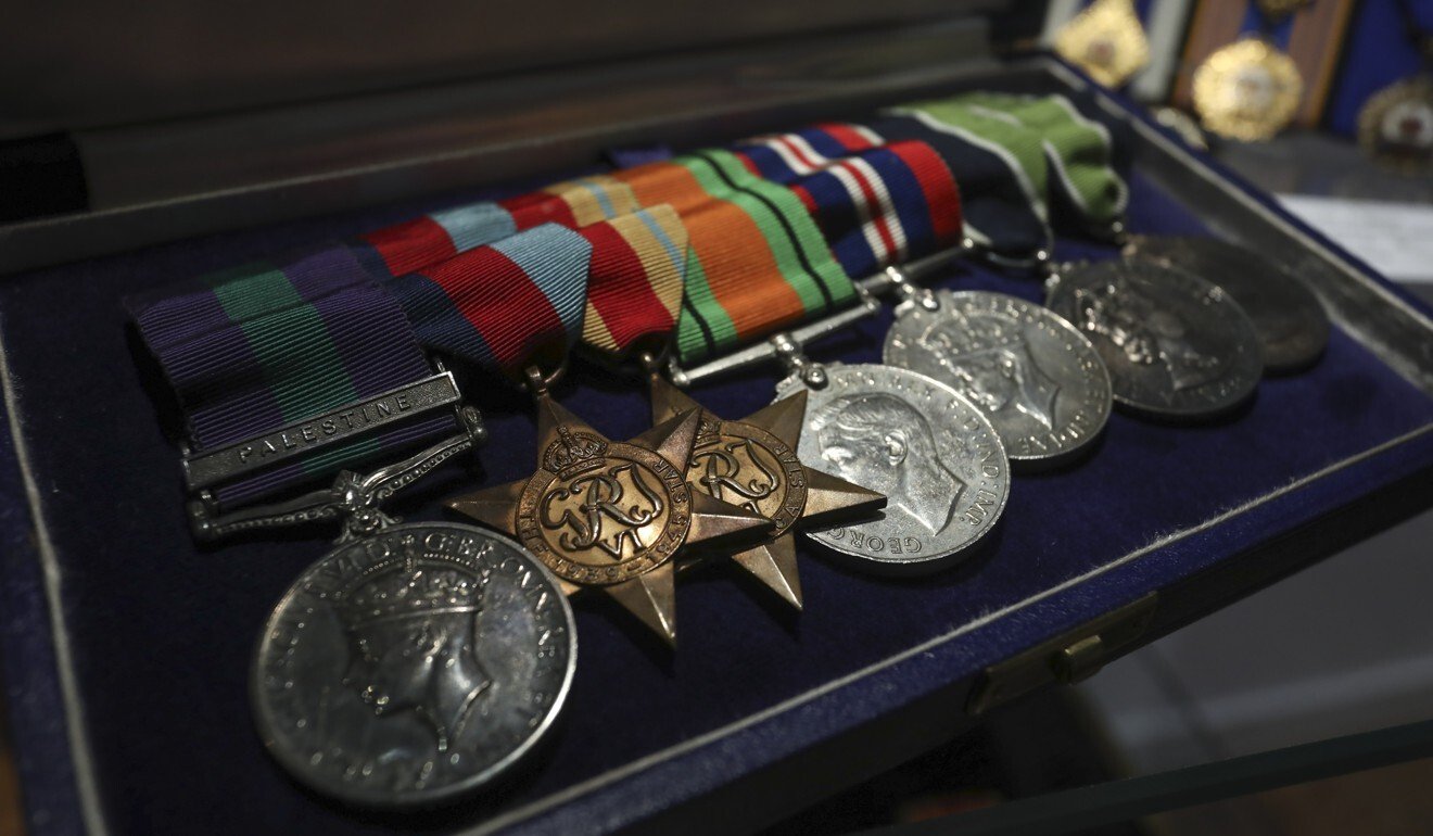 Medals and decoration for the Battle of Hong Kong in December 1941 at The Museum in Central, Hong Kong. Photo: Jonathan Wong