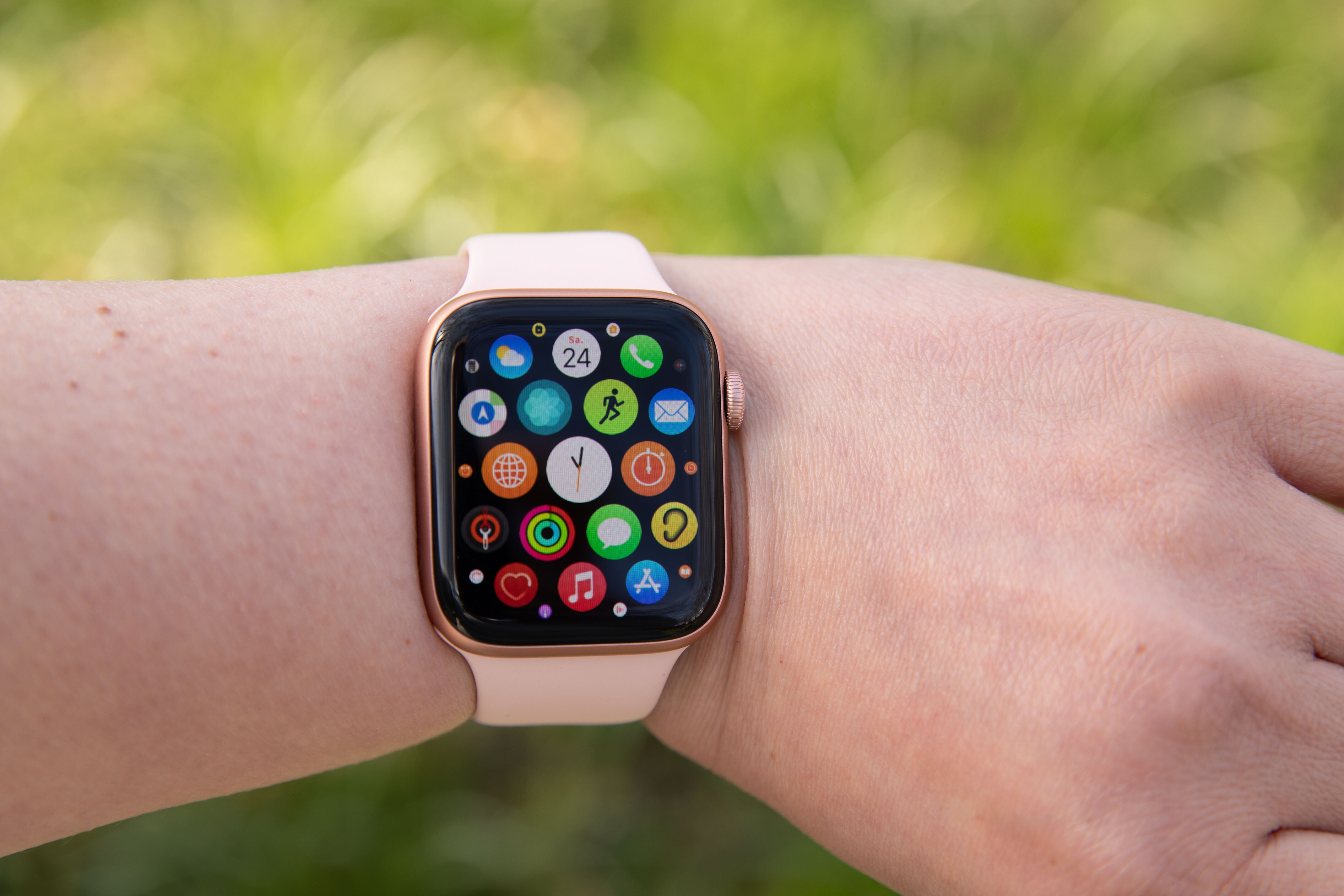 An Apple Watch 5. Future versions of the smartwatch may include sensors to monitor blood pressure and blood sugar and alcohol levels. Photo: Katja Knupper/Die Fotowerft/DeFodi Images via Getty Images