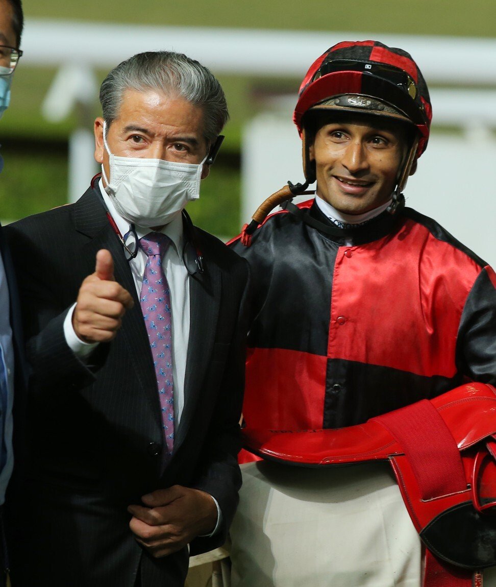 Trainer Tony Cruz and jockey Karis Teetan.