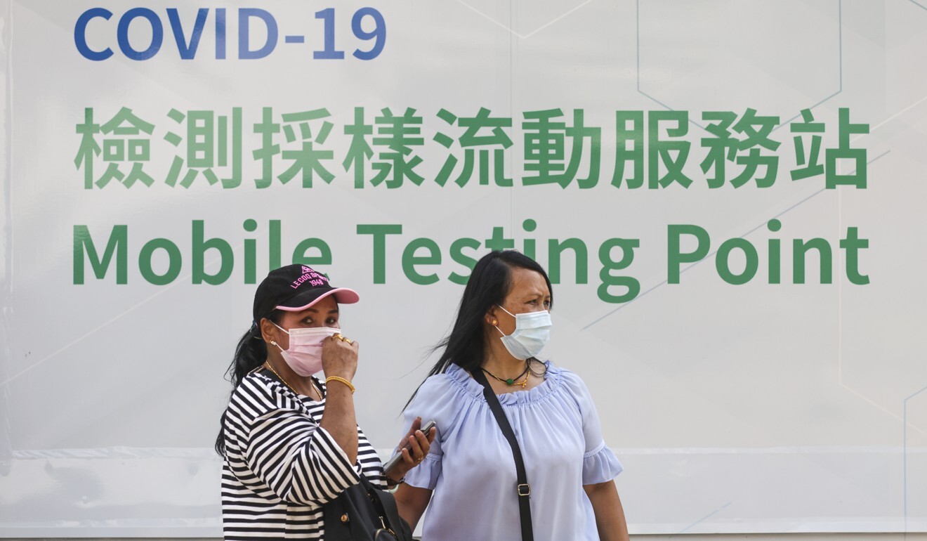 Health officials have said there ‘should be enough slots’ for all helpers to be tested before Sunday’s deadline. Photo: May Tse Health officials have said there ‘should be enough slots’ for all helpers to be tested before Sunday’s deadline. Photo: May Tse
