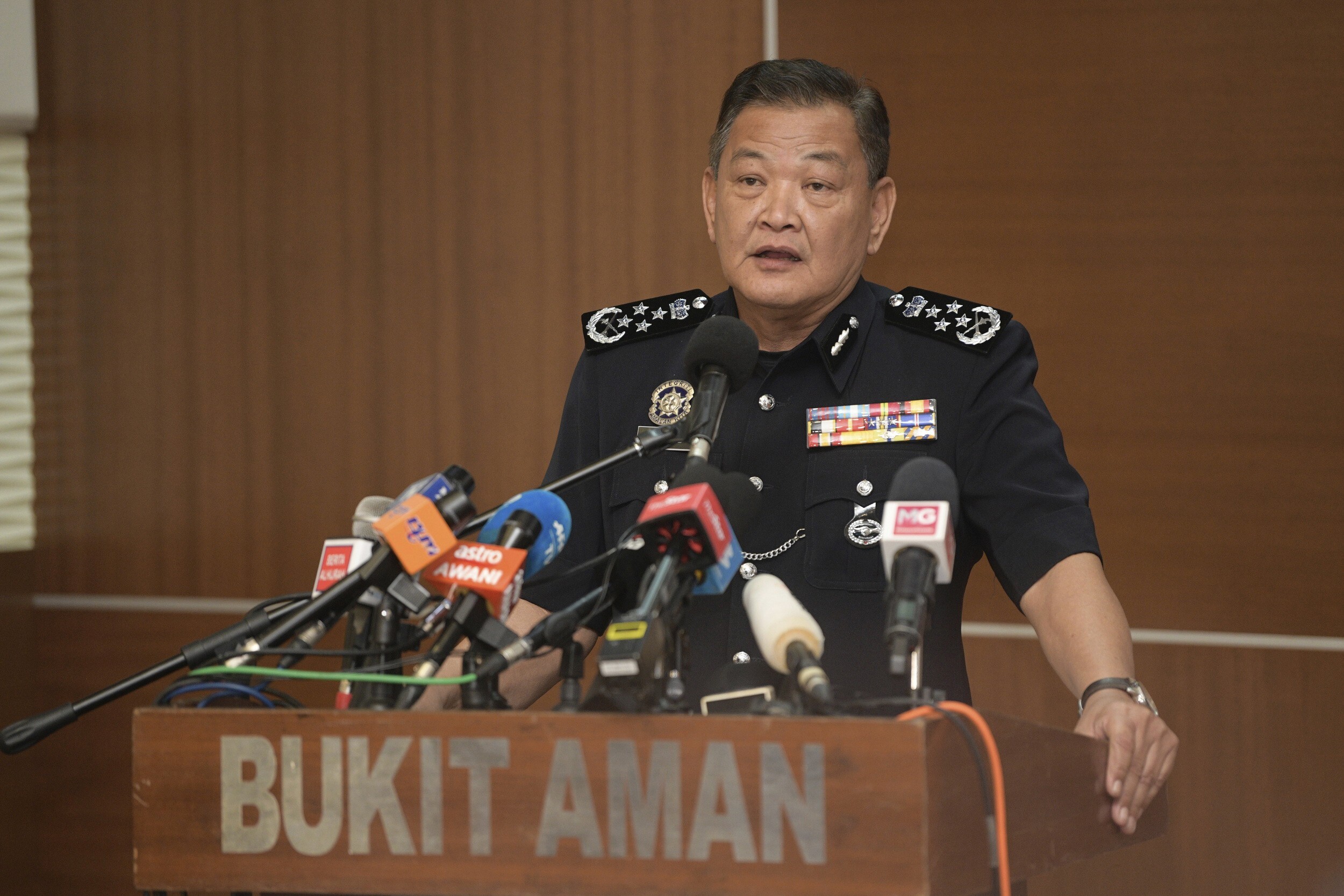 Former Malaysian police chief Abdul Hamid Bador. Photo: AP