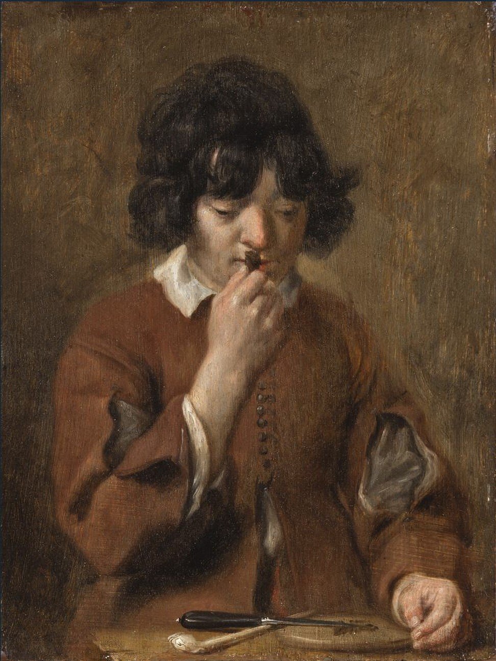 Michaelina Wautier’s A Boy Smelling Tobacco.