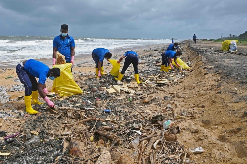 Sri Lanka fears massive oil spill as Singaporean container ship X-Press ...