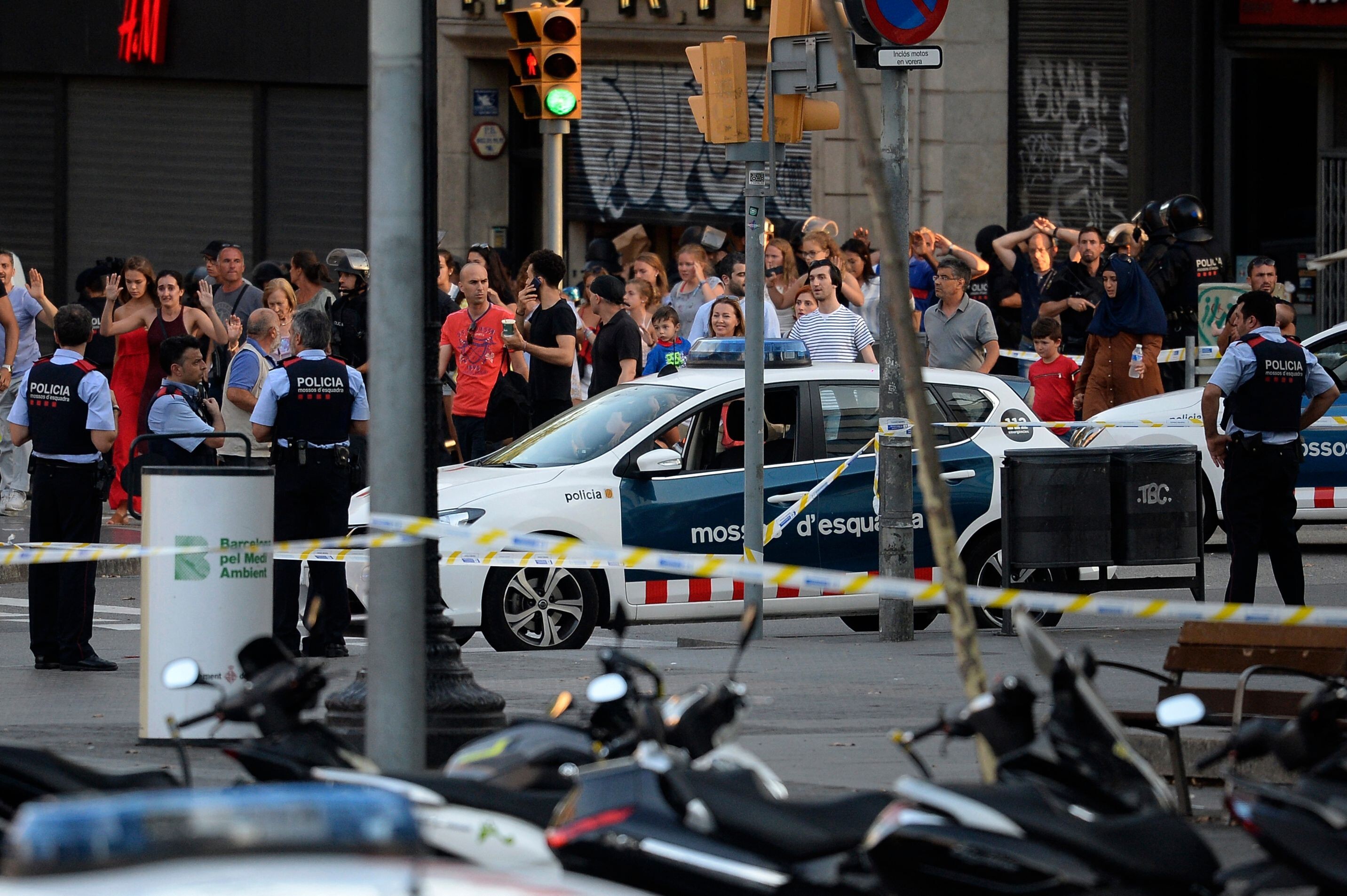 A Spanish court handed jail terms of between eight and 53 years to three men who helped the jihadists behind the 2017 Barcelona attacks. File photo: AFP