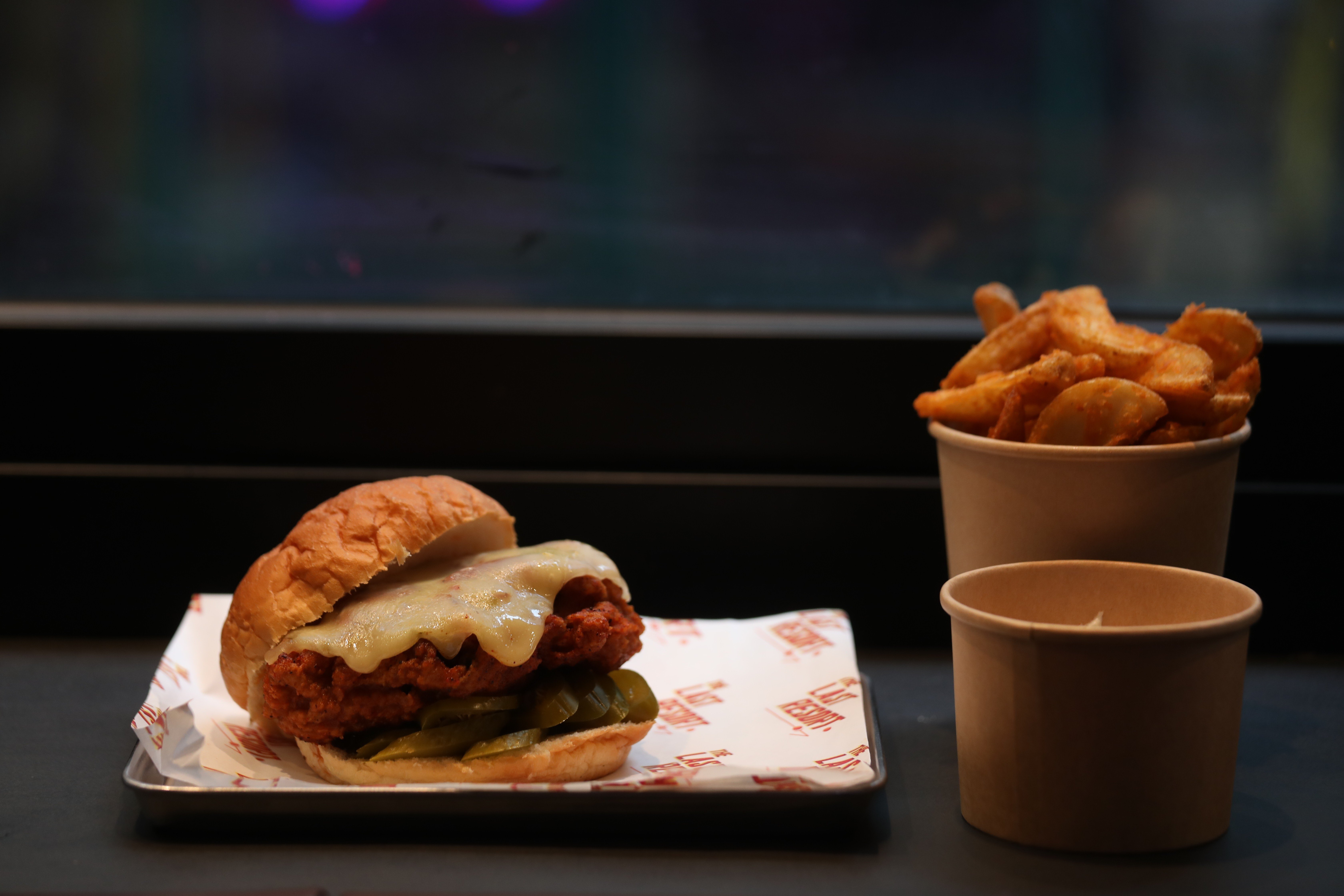 Chicken sandwich and potato wedges at The Last Resort in Central. Photo: Xiaomei Chen