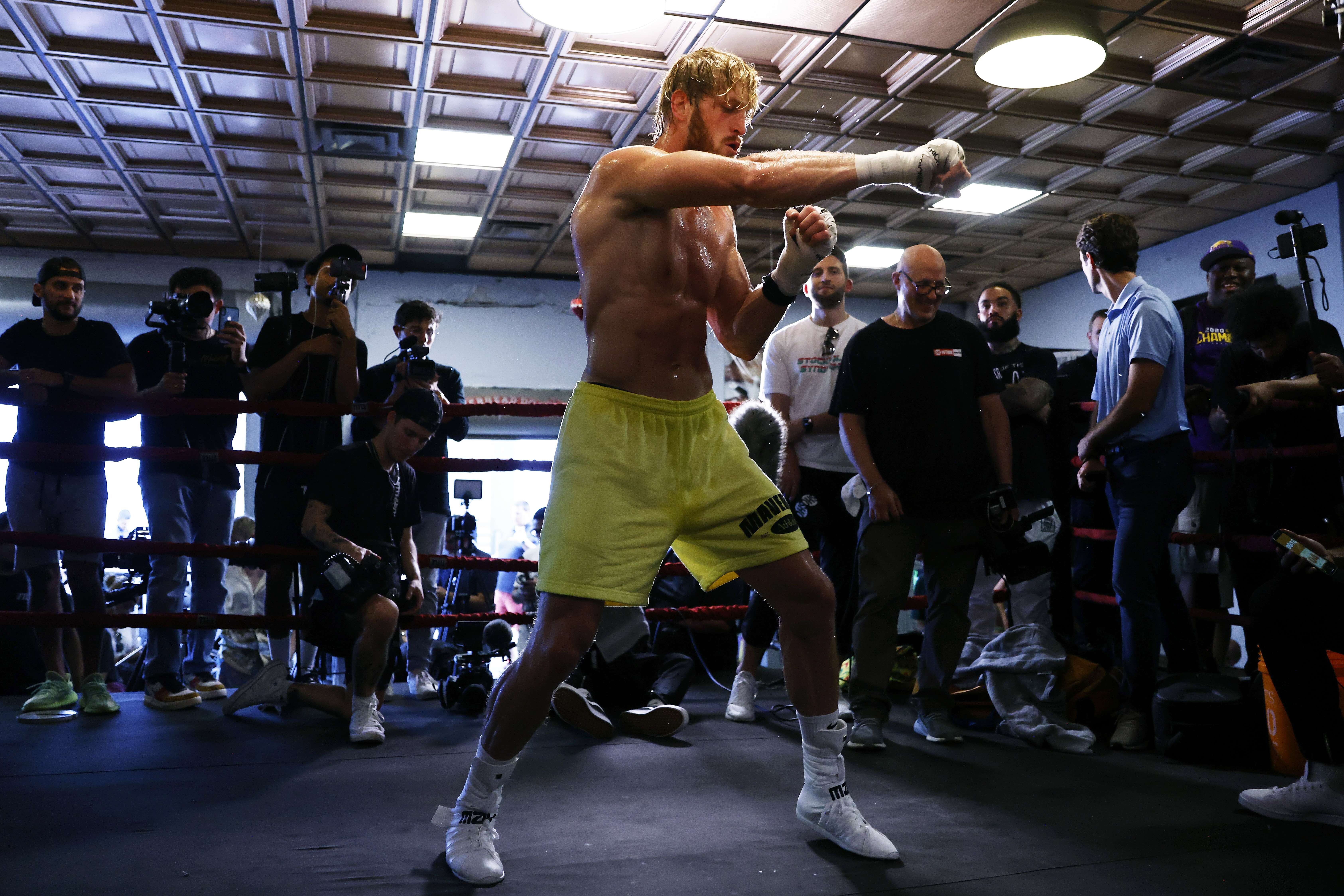 Is this the final denouement of Logan Paul, who is set to take on arguably the greatest boxer of all-time this Sunday in Floyd Mayweather? Photo: Reuters