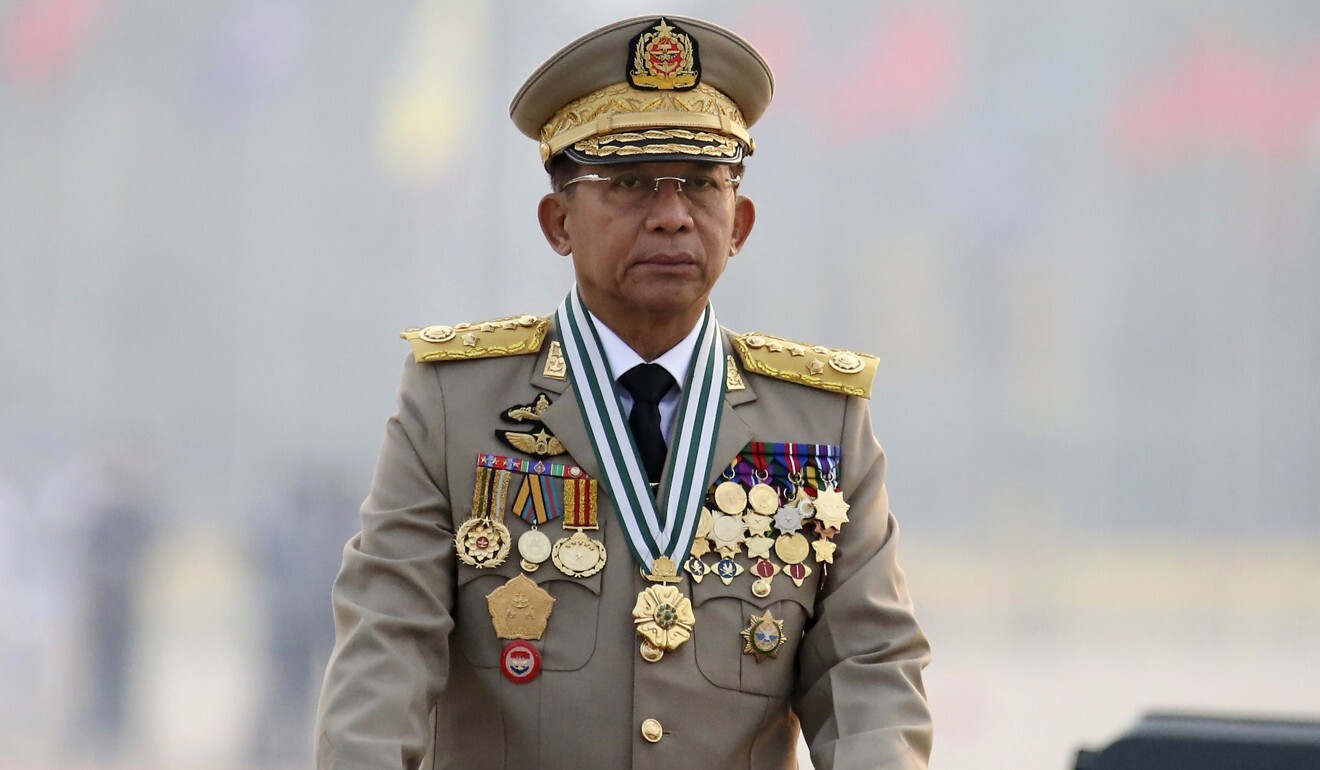 Myanmar’s Senior General Min Aung Hlaing. Photo: AP