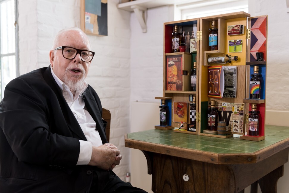 Sir Peter Blake, the godfather of British pop art, has created collage-inspired labels for 13 limited-edition bottles of The Macallan whisky.