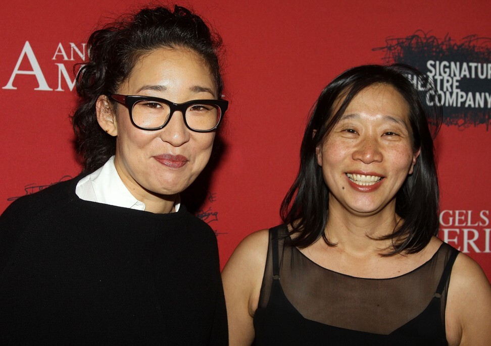 Oh didn’t start to meet fellow Asian actors, writers (like Diana Son, right) or musicians until after she left school. Photo: Getty Images