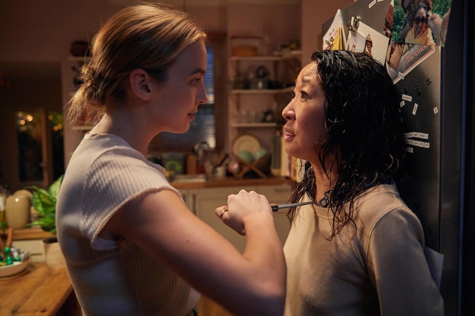 Oh and Jodie Comer in a scene from Killing Eve. The show changed the way Oh looks at her career. Photo: BBC America