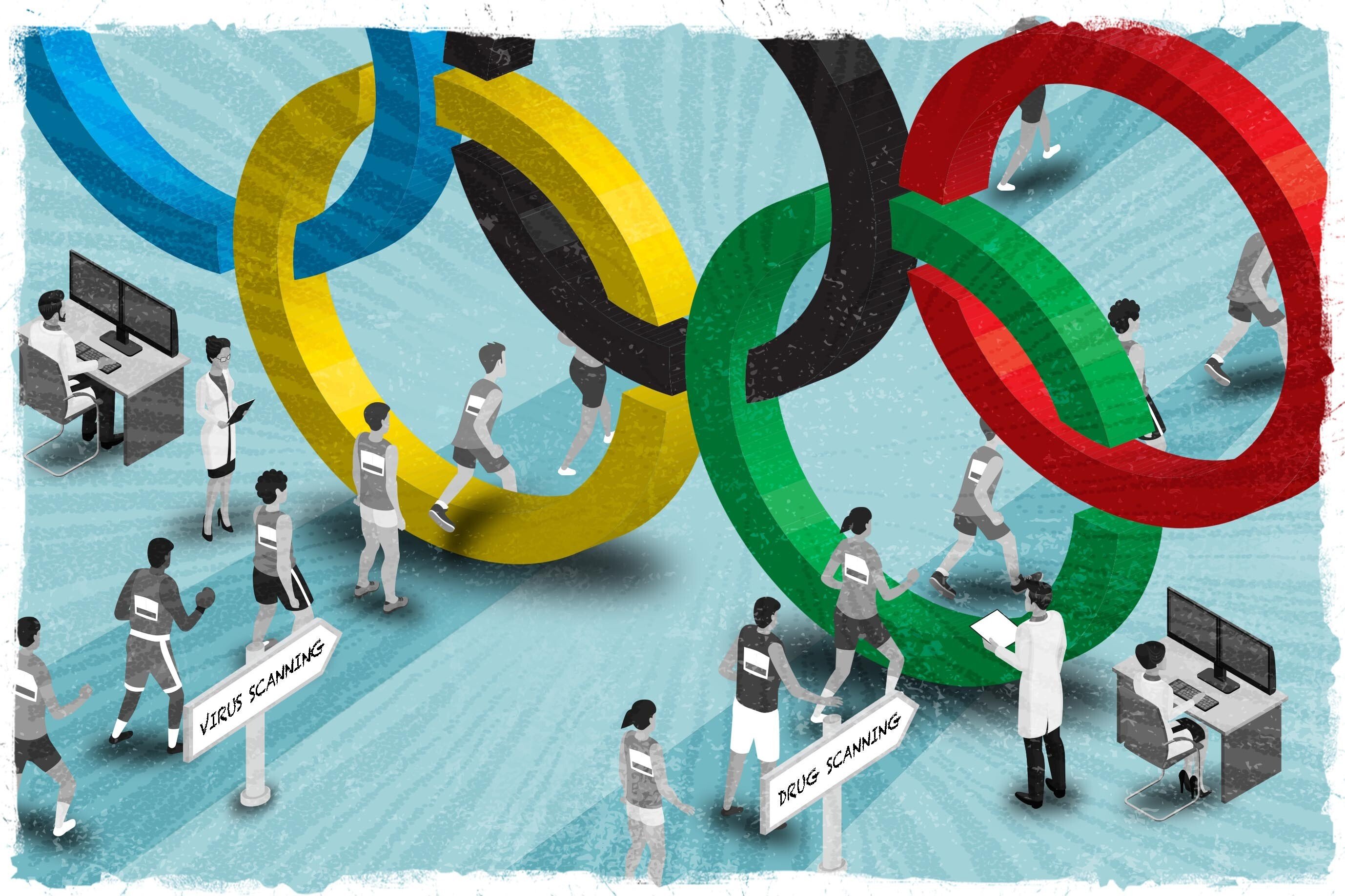 Thousands of Covid-19 and doping tests will be carried out at the Tokyo Olympics. Credit: Joe Lo